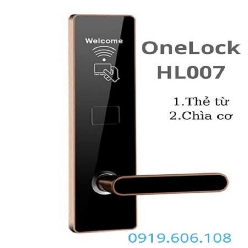 Khóa Cửa Thẻ Từ Khách Sạn OneLock HL007