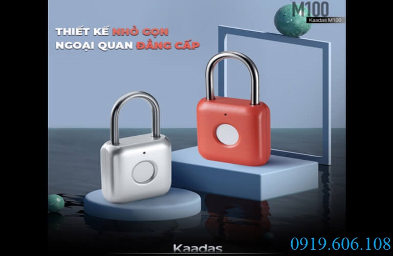 Khóa vân tay Kaadas M100 với thiết kế như một khóa móc cửa thông thường nhưng lại chắc chắn, bảo an tốt và tiện lợi hơn gấp nhiều lần