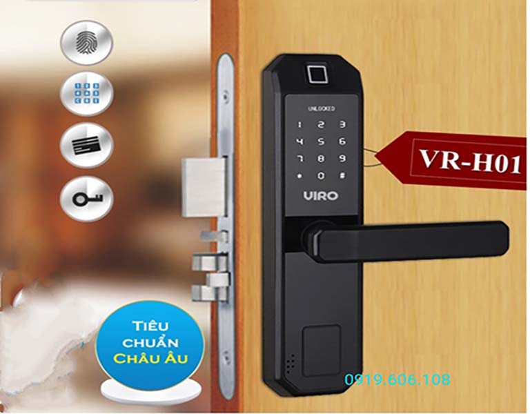 Khóa vân tay cửa gỗ Viro Smart Lock 4in1 VR-H01 được trang bị nhiều tính năng hiện đại, sử dụng mang đến nhiều ưu điểm lớn, mở khóa nhanh chóng, giữ được sự an ninh cao, bảo mật tốt