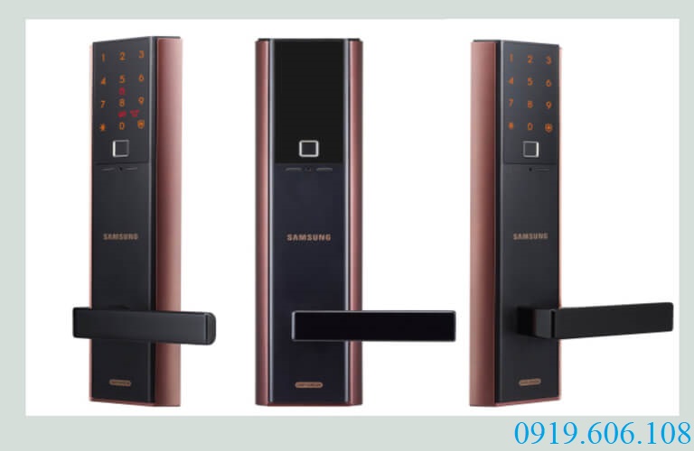 Khóa vân tay Samsung SHP-DH538 thiết kế hiện đại, sang trọng và chắc chắn