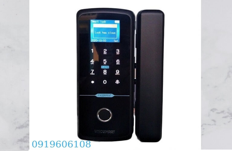 Khóa Cửa Kính Vân Tay ViroSmart Lock 4in1 VR-E10C Cao Cấp
