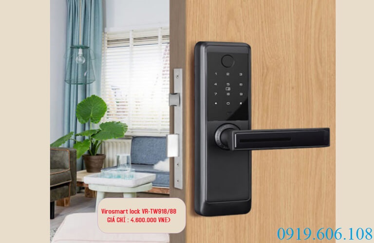Khóa cửa vân tay Virosmart lock 4in1 VR-TW918/88