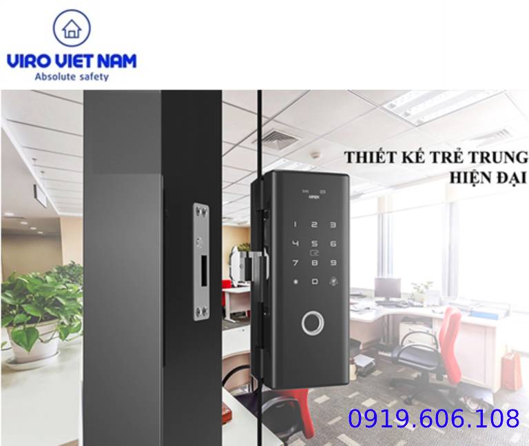 khóa cửa điện tử cửa kính