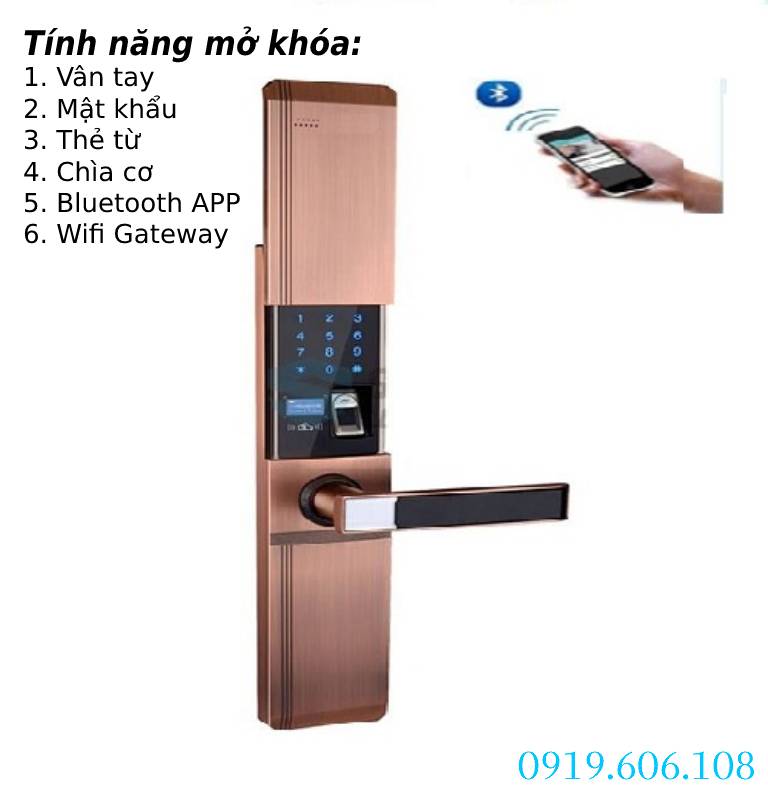 Khóa Cửa Thông Minh Viro Smart VR-HB918/81