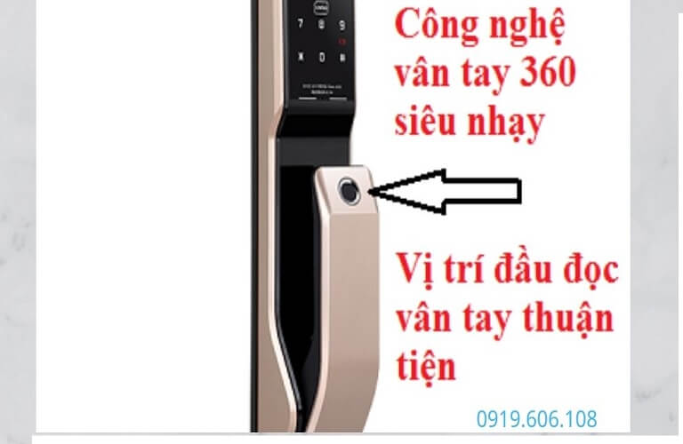 Khóa Cửa Vân Tay Unicor PM8000BSK Hàng Cao Cấp Hiện Đại