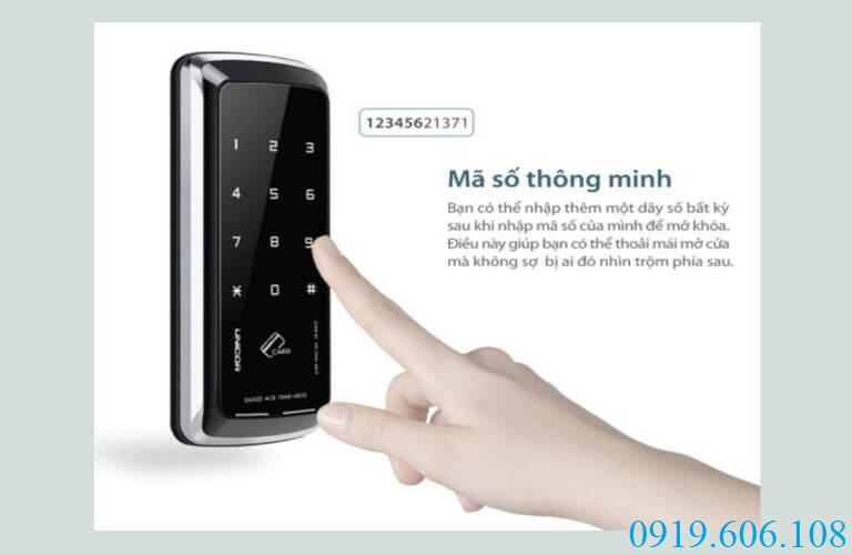 Unicor UN-325S-GL có tính năng mật khẩu thông minh, đề phòng được các trường hợp nhìn trộm mật khẩu
