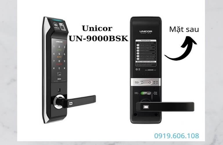 Khóa Cửa Thông Minh Unicor UN-9000BSK Full Chức Năng
