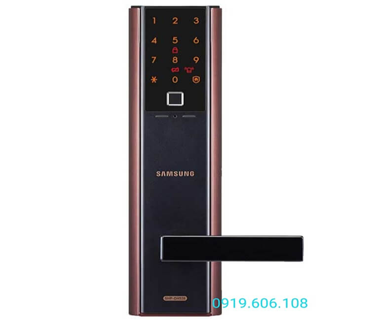 Khóa cửa vân tay Samsung SHP-DH538MU/EN với thiết kế sang trọng, tích hợp nhiều công nghệ hiện đại, độ bảo mật cao khi sử dụng 