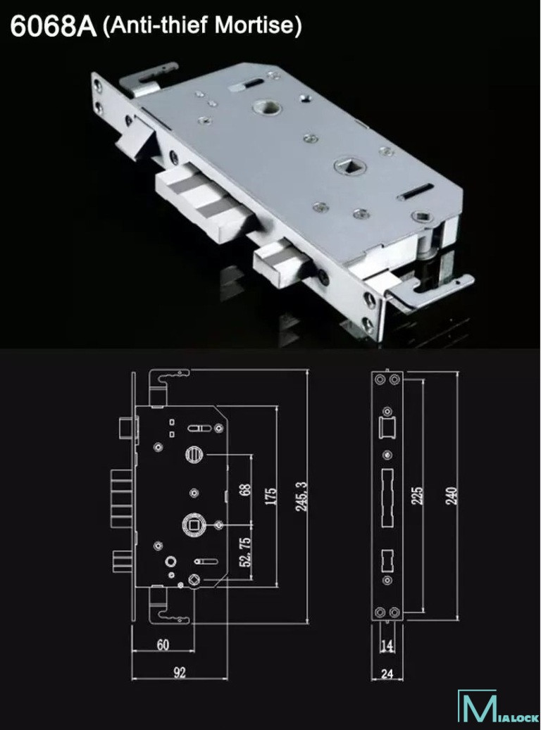 Lõi khóa hoàn toàn được làm từ Inox 304 nên cho độ chắc chắn 100% tránh khỏi các tác động cắt khóa từ bên ngoài