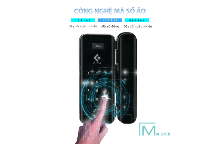 Khóa Vân Tay Cửa Kính Kitos KT-GL50 Plus An Toàn Cao
